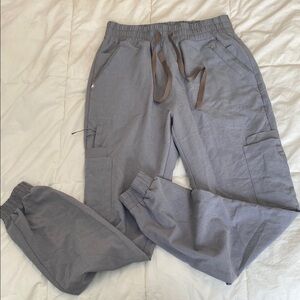Figs Zamora Jogger Scrub Pants Small Technical Collection Gray